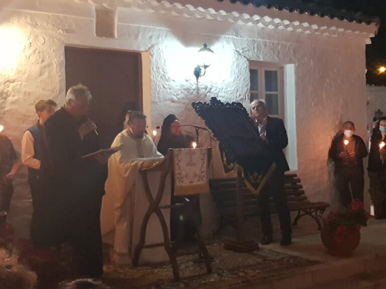 Ανάσταση στην Ιερά Μονή Φανερωμένης με lockdown 2021