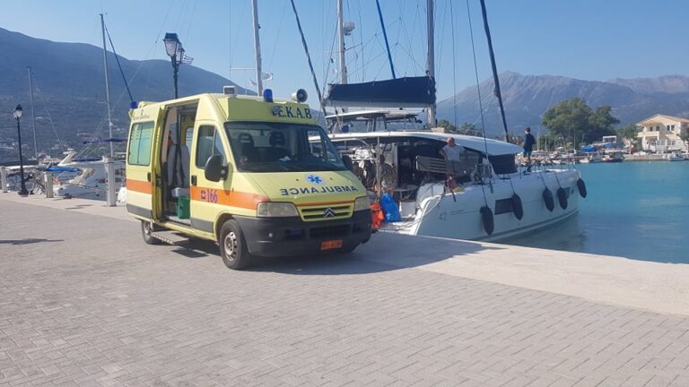 Τραυματισμός χειριστή ιστιοπλοϊκού σκάφους στη Βασιλική Λευκάδας