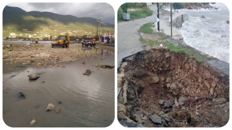 Π.Ε. Λευκάδας: Σε έκτακτη ανάγκη Βασιλική, Λευκάδα, Καλαμίτσι, Άγιος Νικήτας και Κατούνα μετά τη θεομηνία 29-30 Νοεμβρίου 2021