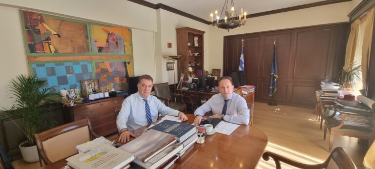 Συνάντηση του Βουλευτή Ν. Λευκάδας Θανάση Καββαδά με τον Αναπληρωτή Υπουργό Εσωτερικών κ. Στέλιο Πέτσα για την επιπλέον χρηματοδότηση δημοτικών έργων