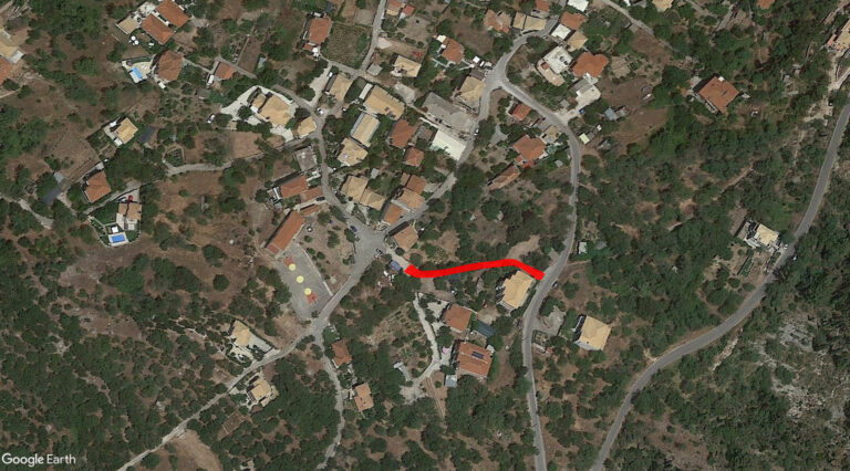 Διάνοιξη και τσιμεντόστρωση αγροτικών δρόμων για λόγους πυροπροστασίας
