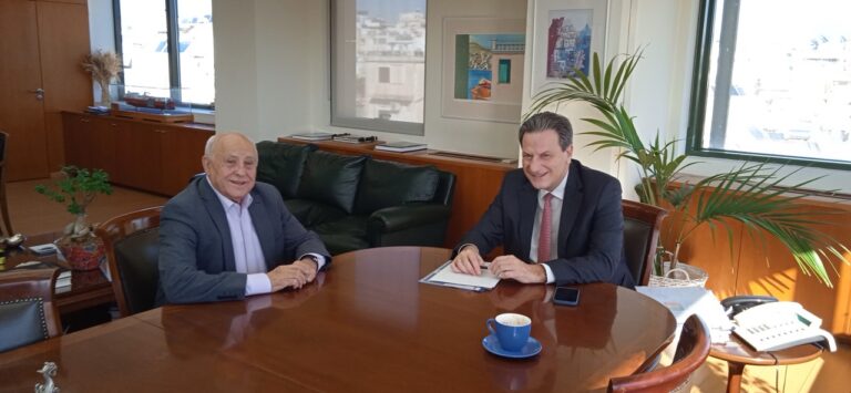 Συνάντηση  Δημάρχου Λευκάδας  Δρ. Ξενοφών  Βεργίνη με τον Υπουργό Περιβάλλοντος  και Ενέργειας κ. Θεόδωρο Σκυλακάκη .