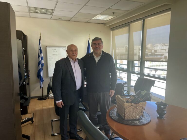 Συνάντηση  Δήμαρχου Λευκάδας  Δρ. Ξενοφών  Βεργίνη  με τον Γενικό Γραμματέα Συντονισμού Διαχείρισης Αποβλήτων κ. Μανώλη Γραφάκο