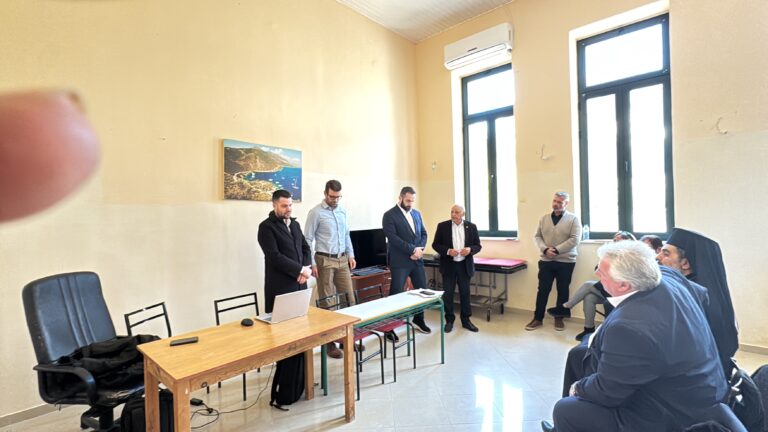 «1η Τεχνική και Θεσμική Διαβούλευση για το πρόγραμμα GReco-Islands, με τη συμμετοχή κατοίκων και φορέων του Καλάμου, στο πλαίσιο μιας ουσιαστικής διαδικασίας διαλόγου για το παρόν και – κυρίως – για το μέλλον του τόπου».