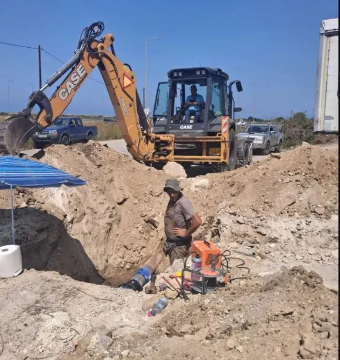 Καταγγελίες επικίνδυνων συνθηκών στο έργο αγωγού ύδρευσης Αγ. Γεωργίου- Άρτας- Πρέβεζας- Λευκάδας